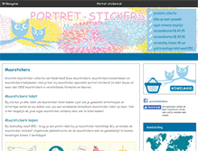 Tablet Screenshot of portret-stickers.nl